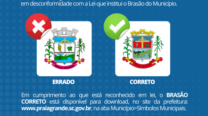 Brasão do Município de Praia Grande - SC