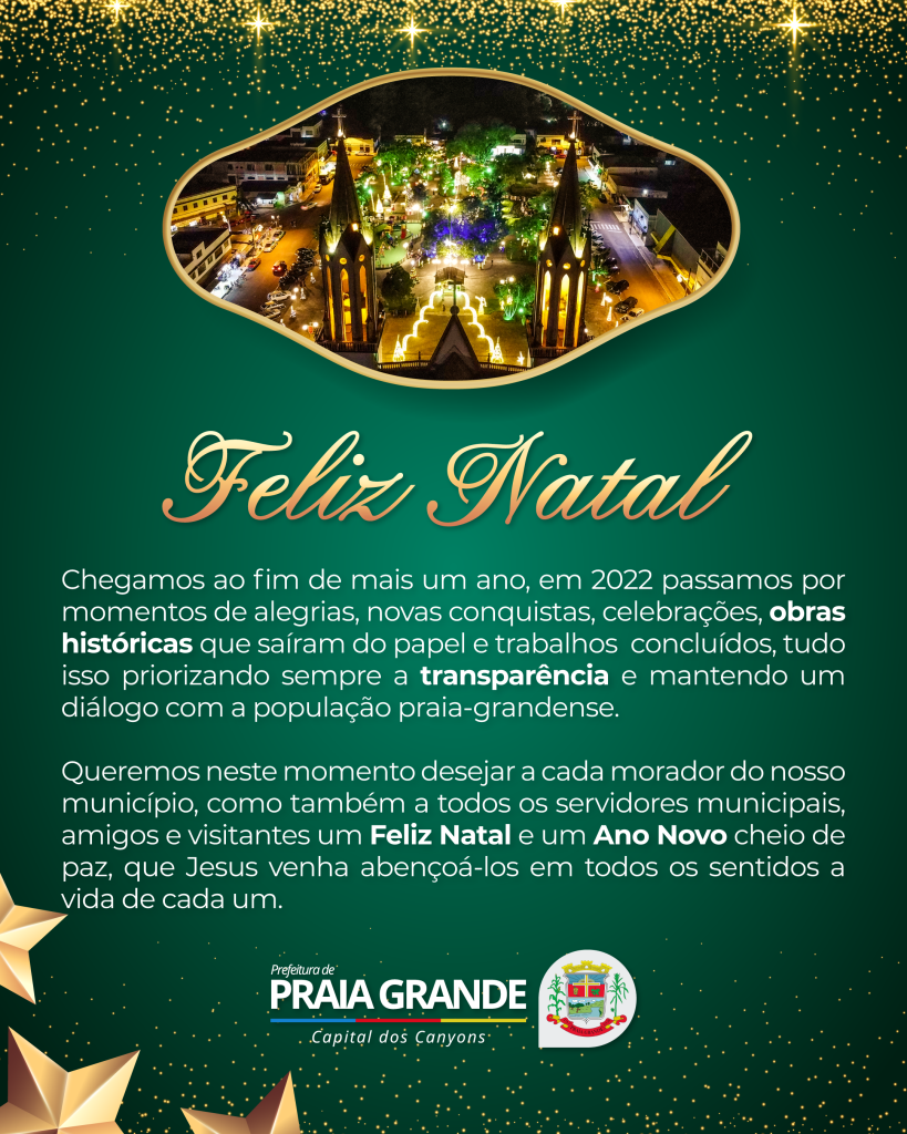 Goianira  Prefeitura Municipal Feliz Natal e Um Próspero Ano Novo!