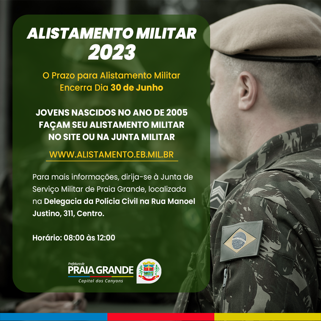 Alistamento Militar 2020 - Município de Saudades
